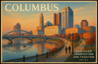 Columbus Travel Poster: Innovation and Tradition