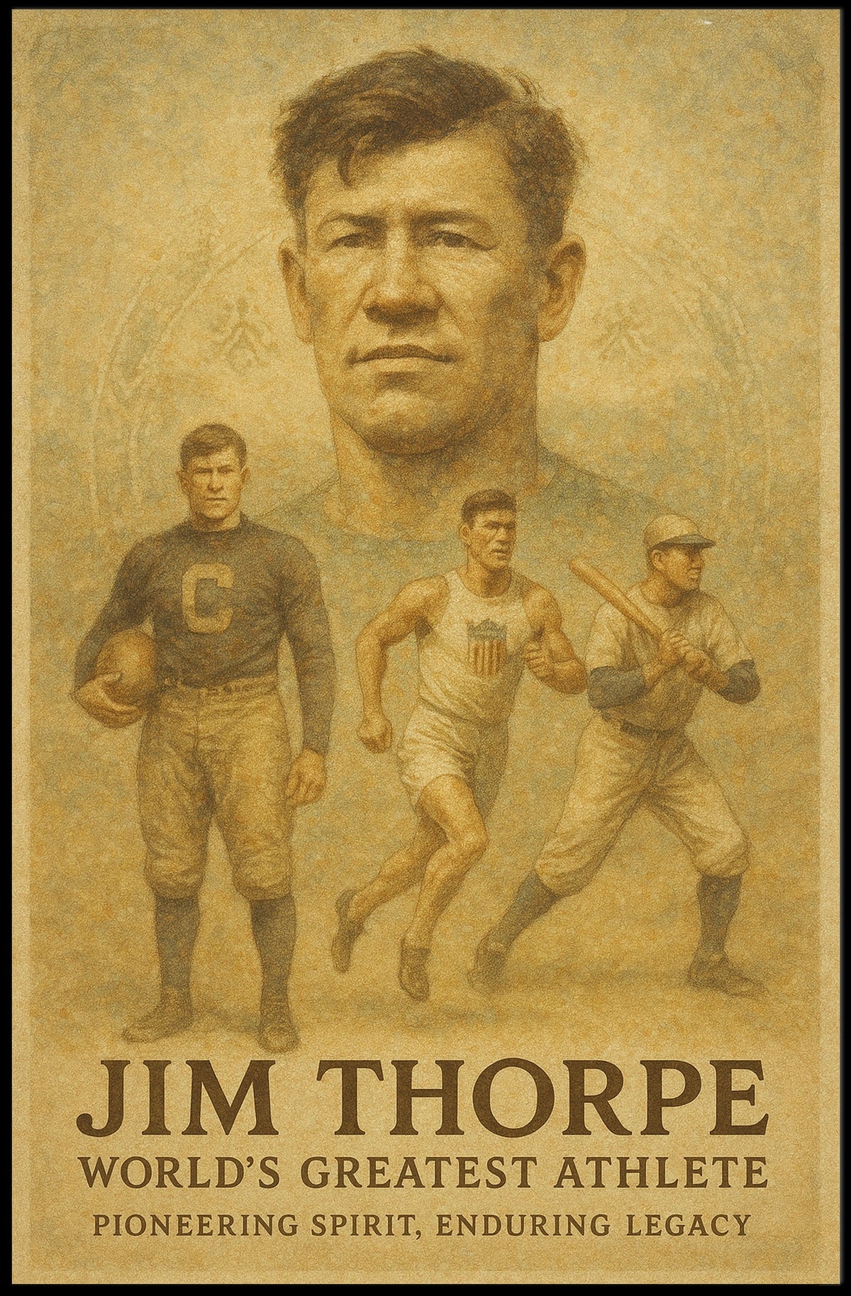 Jim Thorpe Legendary Athlete Jim Thorpe Poster