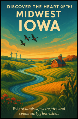 Discover The Heart Of Iowa Poster