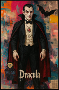 Vampire Chic: Dramatic Dracula Art Pop Culture Poster