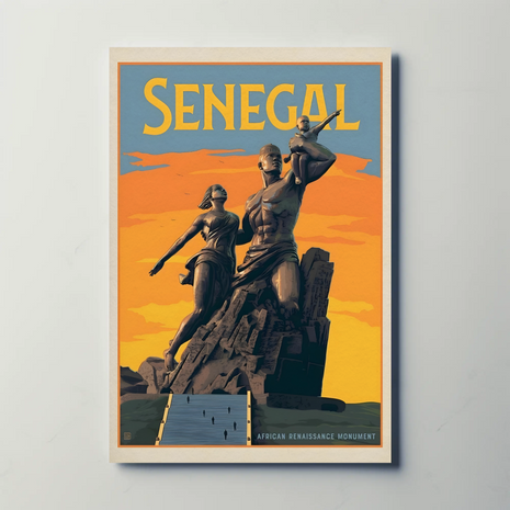 African Renaissance Landmark Celebration Cultural or Heritage Poster
