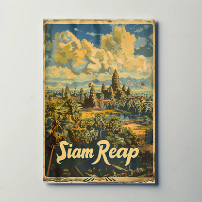 Siem Reap Cambodia Angkor Wat Travel Poster