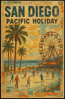 San Diego Pacific Holiday Poster
