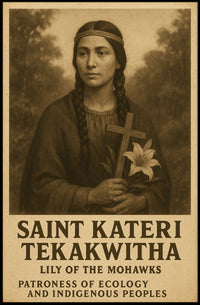Saint Kateri Tekakwitha Lily Of The Poster