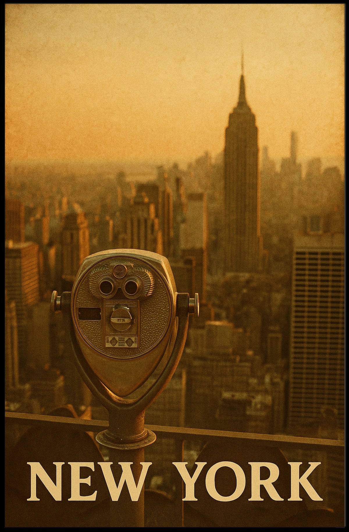 New York Cityscape Poster