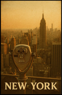 New York Cityscape Poster