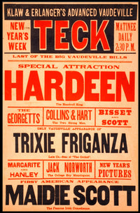 Vaudeville Show Advertisement: Early 20th Century Cultural Poster
