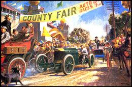 County Fair Auto Races Poster