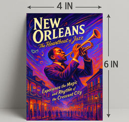 New Orleans The Heartbeat of Jazz Poster PosterGoat