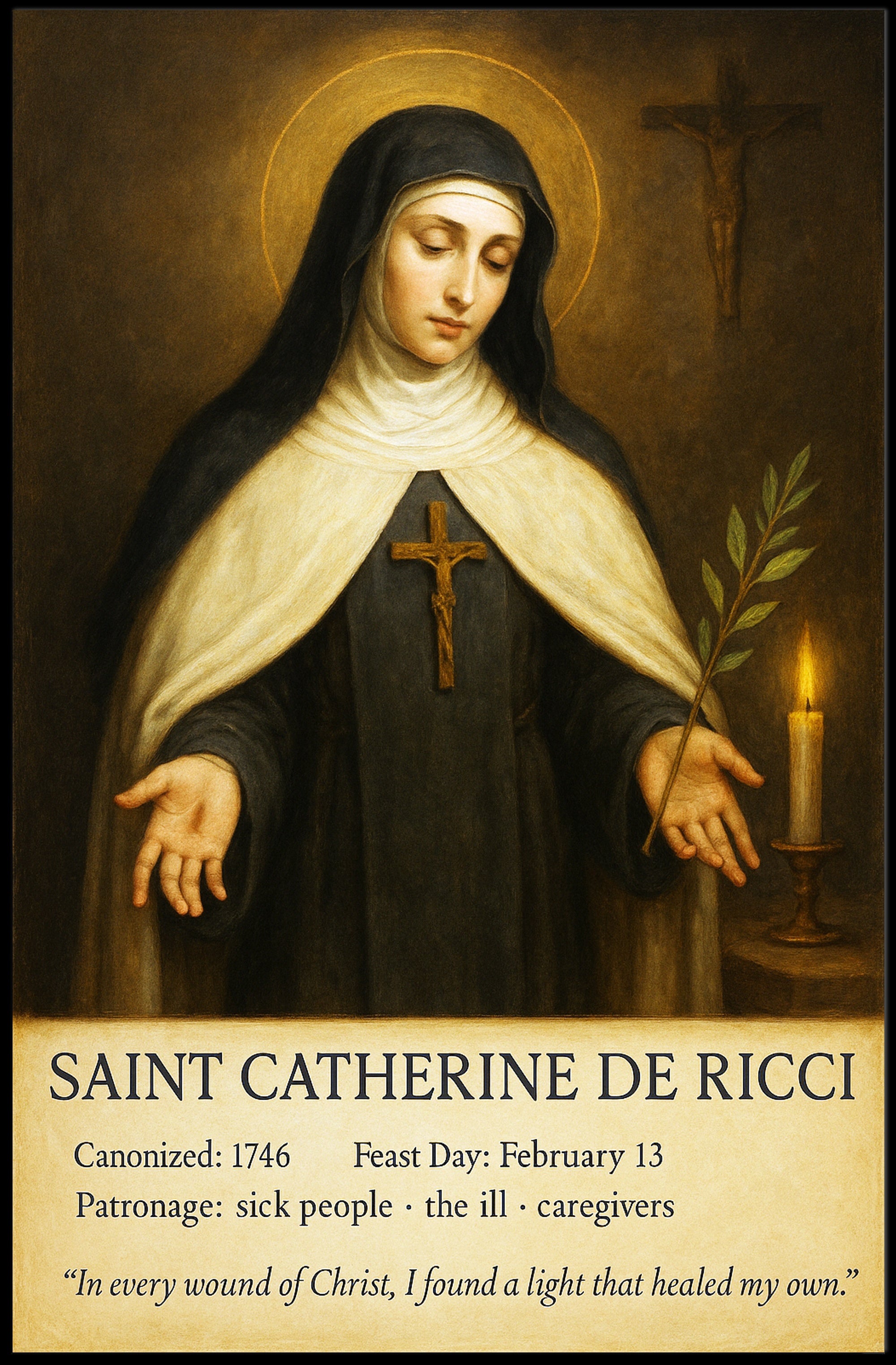 Saint Catherine de Ricci Poster PosterGoat