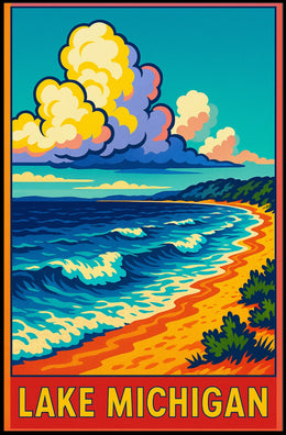 Lake Michigan Scenic Poster
