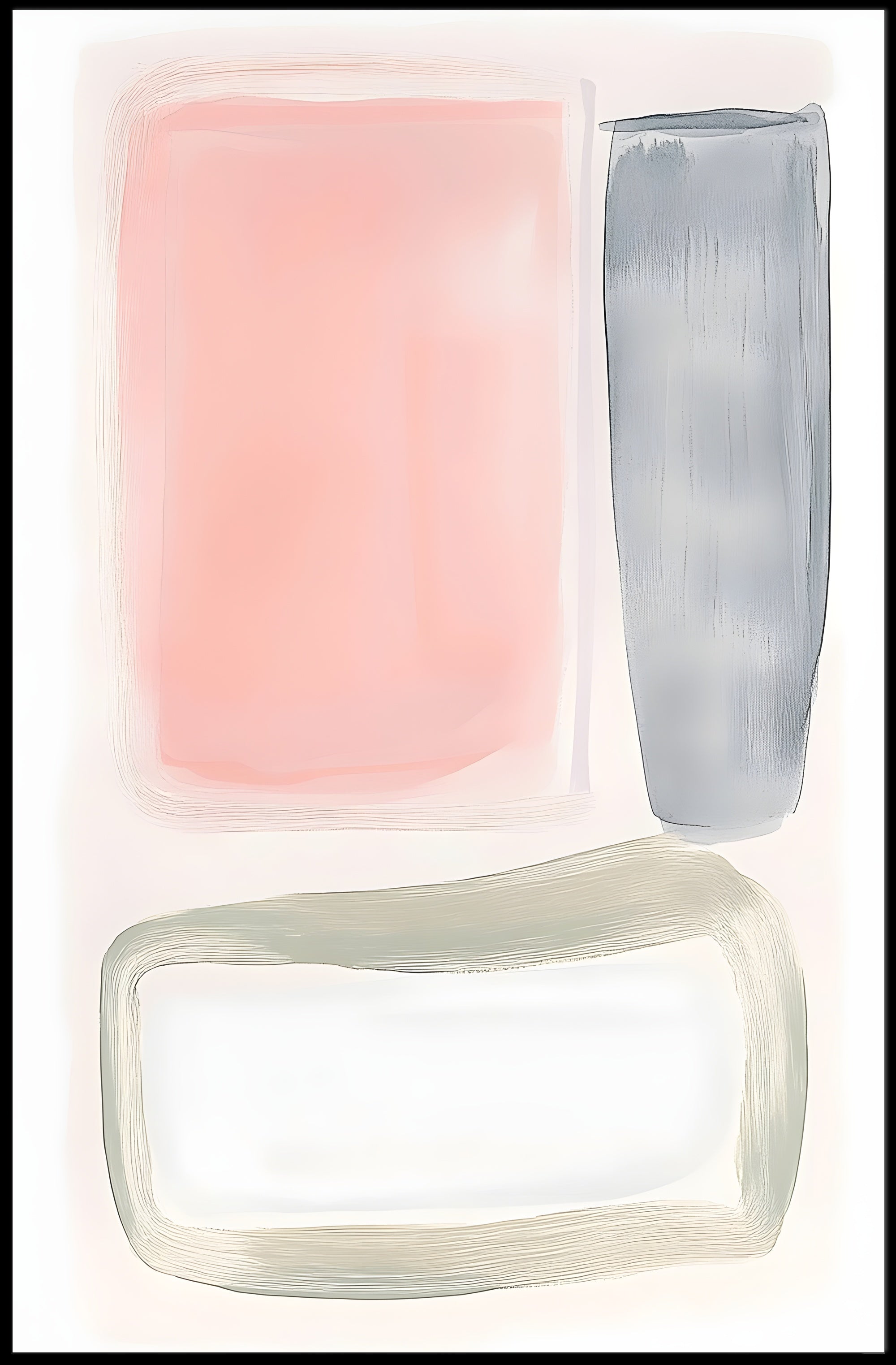 Abstract Harmony Minimalist Poster Modern Wall Art Print