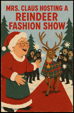Mrs. Claus Hosts a Reindeer Fashion Show Poster