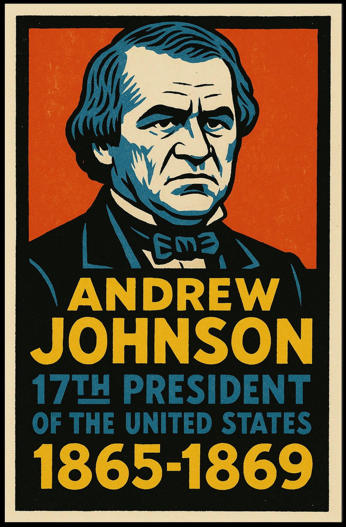 Andrew Johnson 17th President Poster