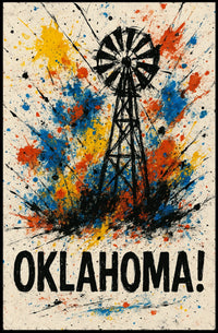 Oklahoma A Splash Of Color Poster