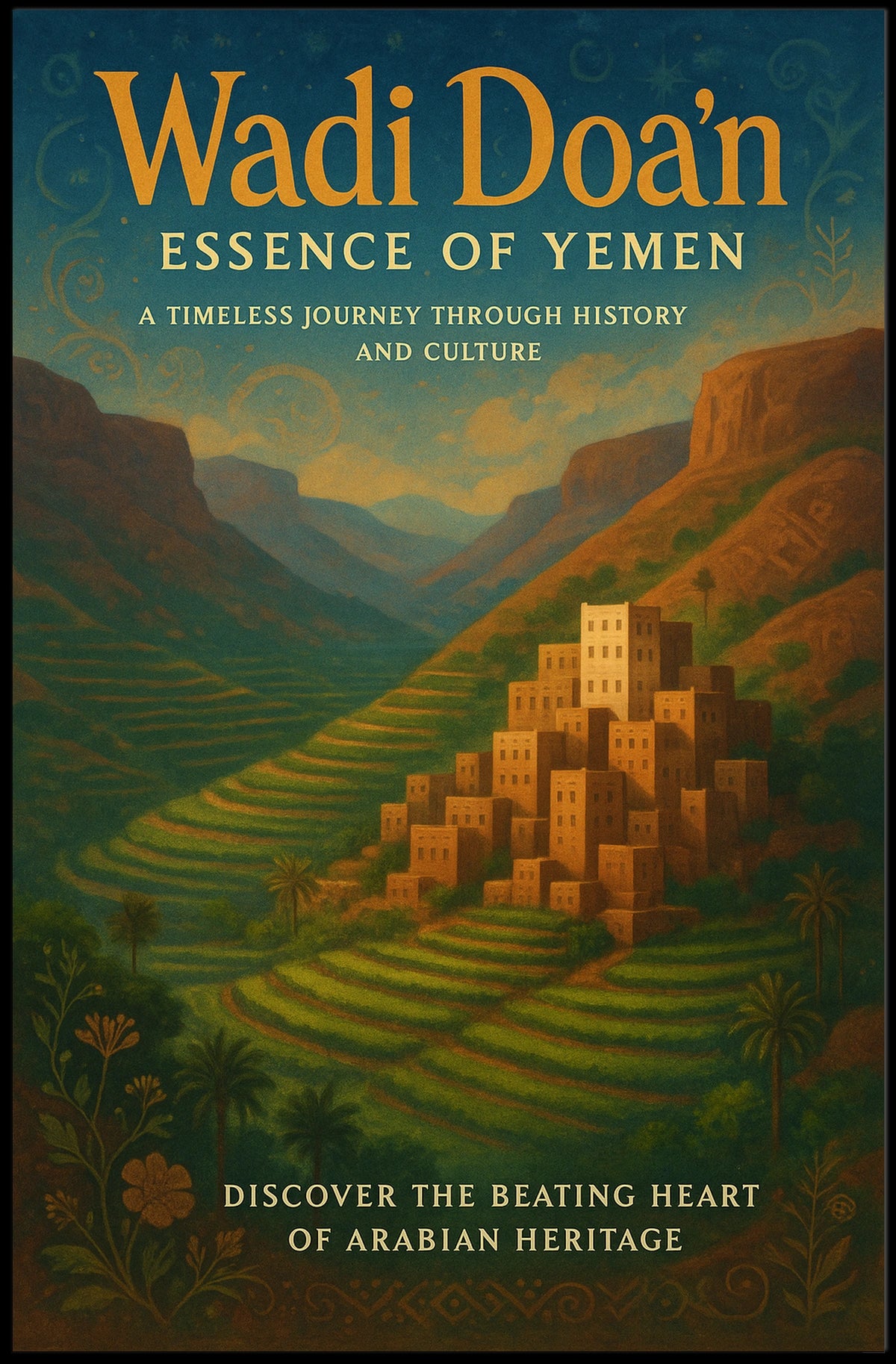 Wadi Doan Essence Of Yemen Poster