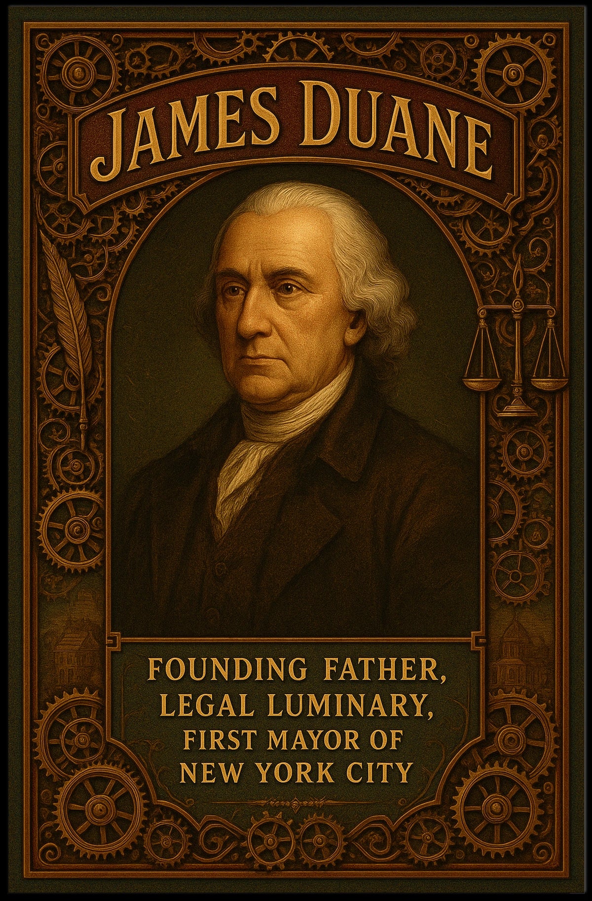 James Duane Founding Father and First Mayor of New York City Poster
