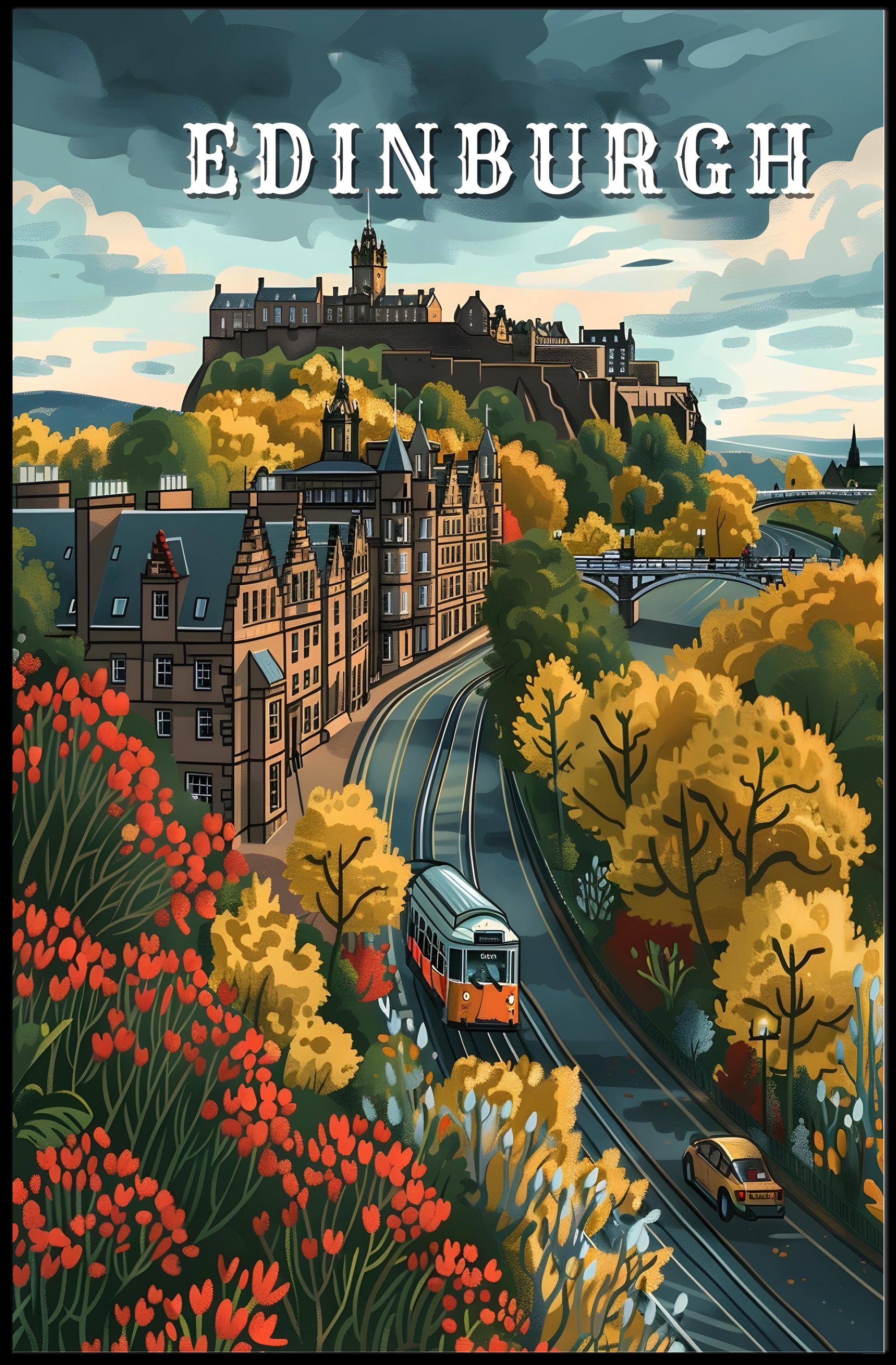 Autumn in Edinburgh Poster