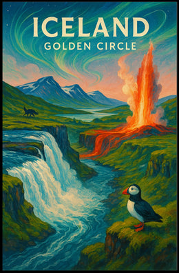 Iceland Golden Circle Poster