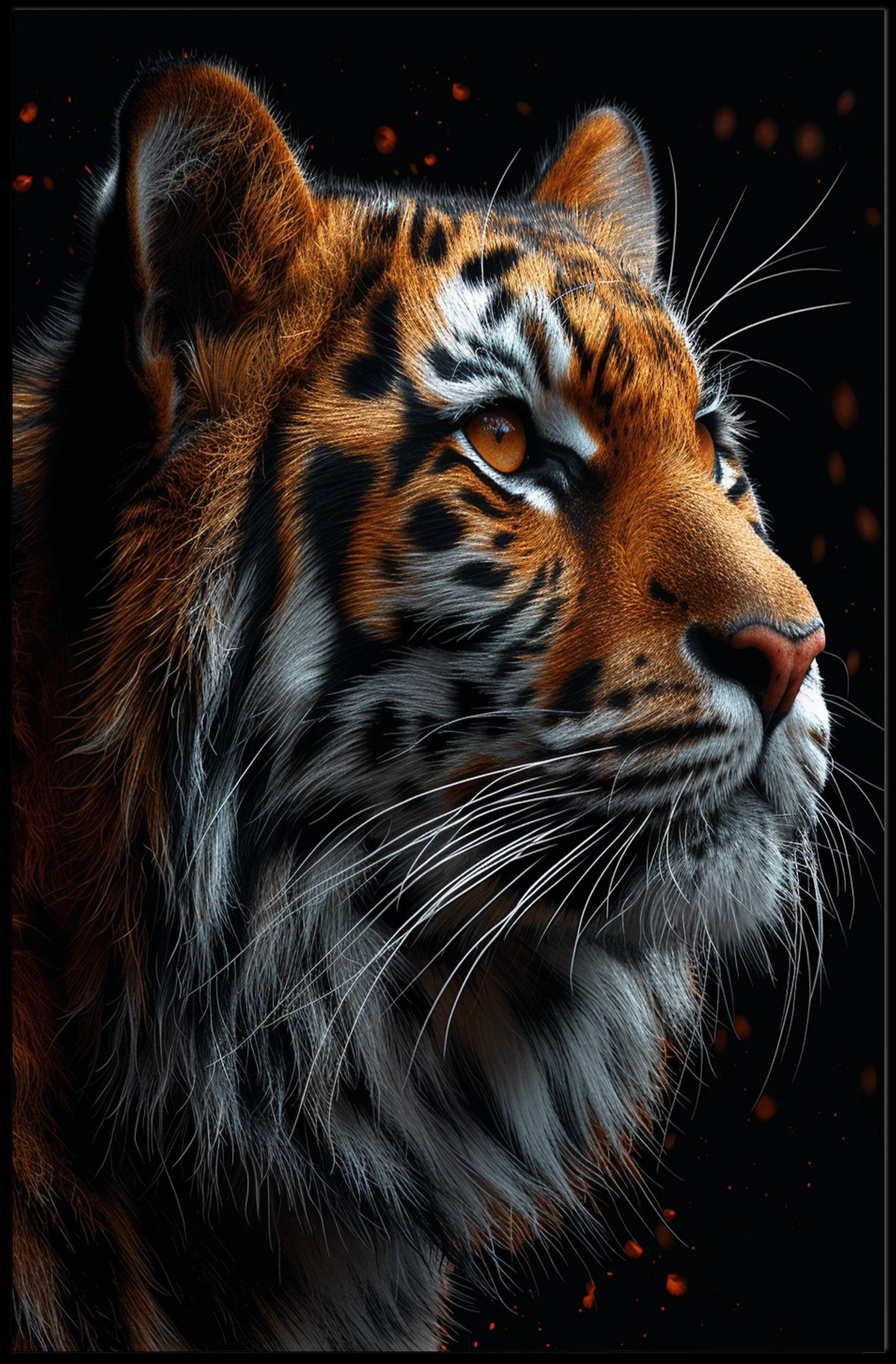 Majestic Tiger Portrait Poster