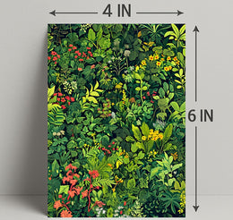 Lush Botanical Illustration Poster for Nature Lovers