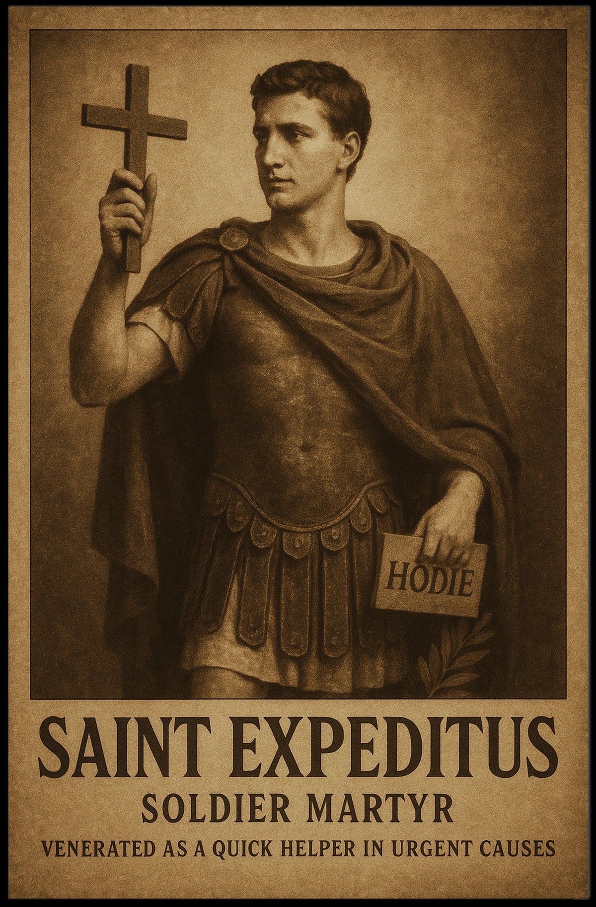 Saint Expeditus Soldier Martyr Poster
