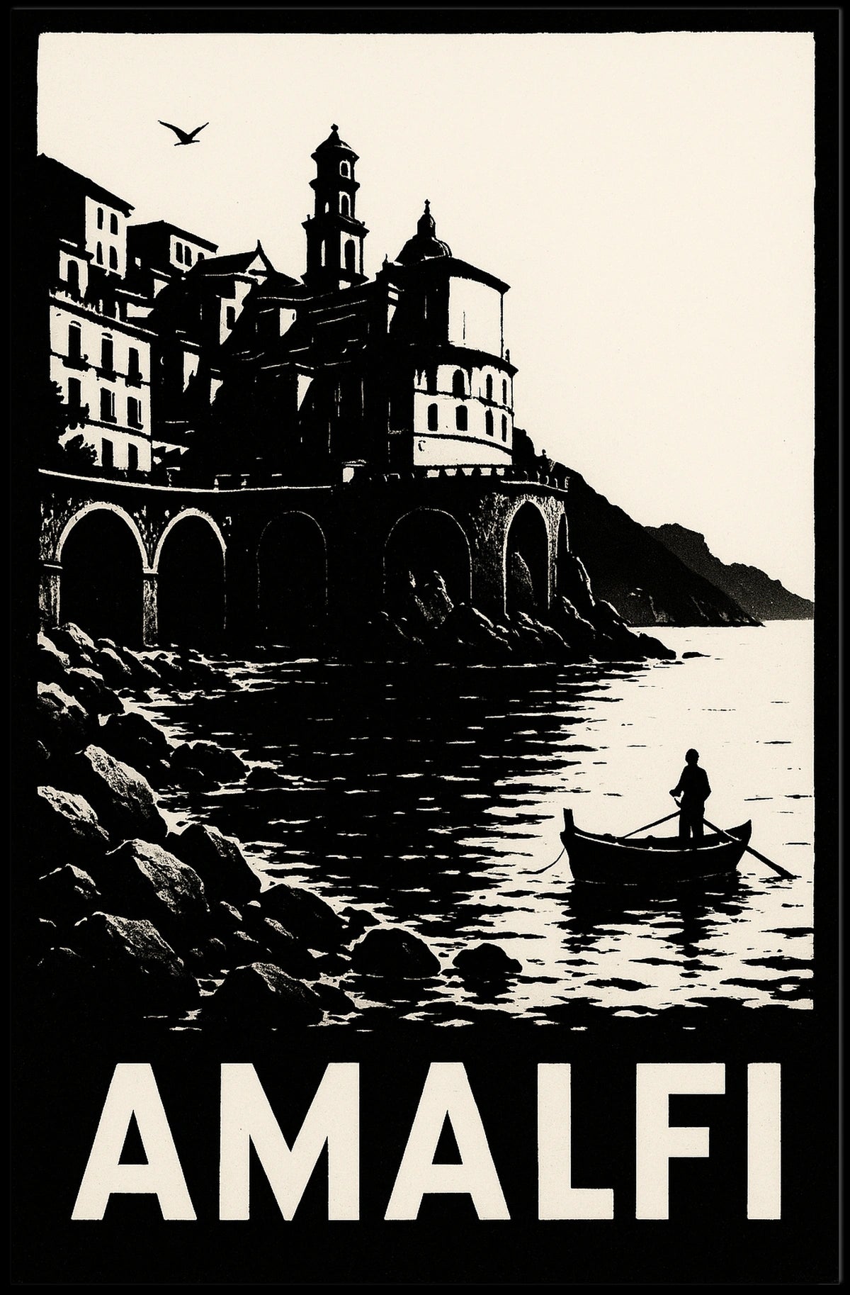Amalfi Coast Serenity Poster