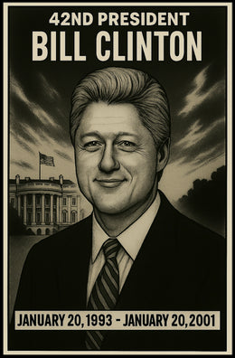 Bill Clinton 42Nd President Poster