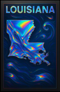 Louisiana In Vibrant Hues Poster