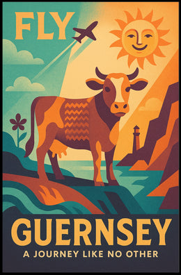 Fly to Guernsey Poster