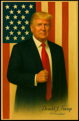 Donald Trump Guiding Light Nation Patriotism Leadership American Pride Cinematic Poster