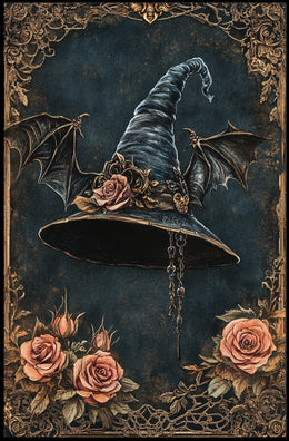 Witch's Hat Gothic Enchantment Artistic Pop Culture Poster