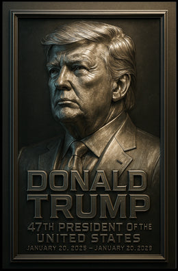 Donald Trump Minimalist Photography Realism Legacy Honor Patriotism Portrait Poster