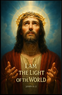 Jesus Christ Divine Light Classical Religious Artistic Poster