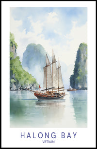 Halong Bay Serenity Travel Poster PosterGoat