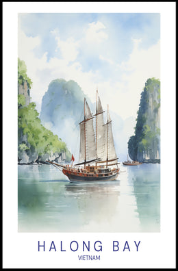 Halong Bay Serenity Travel Poster PosterGoat
