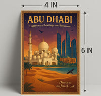 Abu Dhabi Cultural Harmony Travel Poster