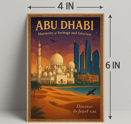 Abu Dhabi Cultural Harmony Travel Poster