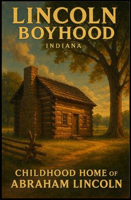 Abraham Lincoln Boyhood Home Poster