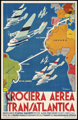 Crociera Aerea Transatlantica Poster