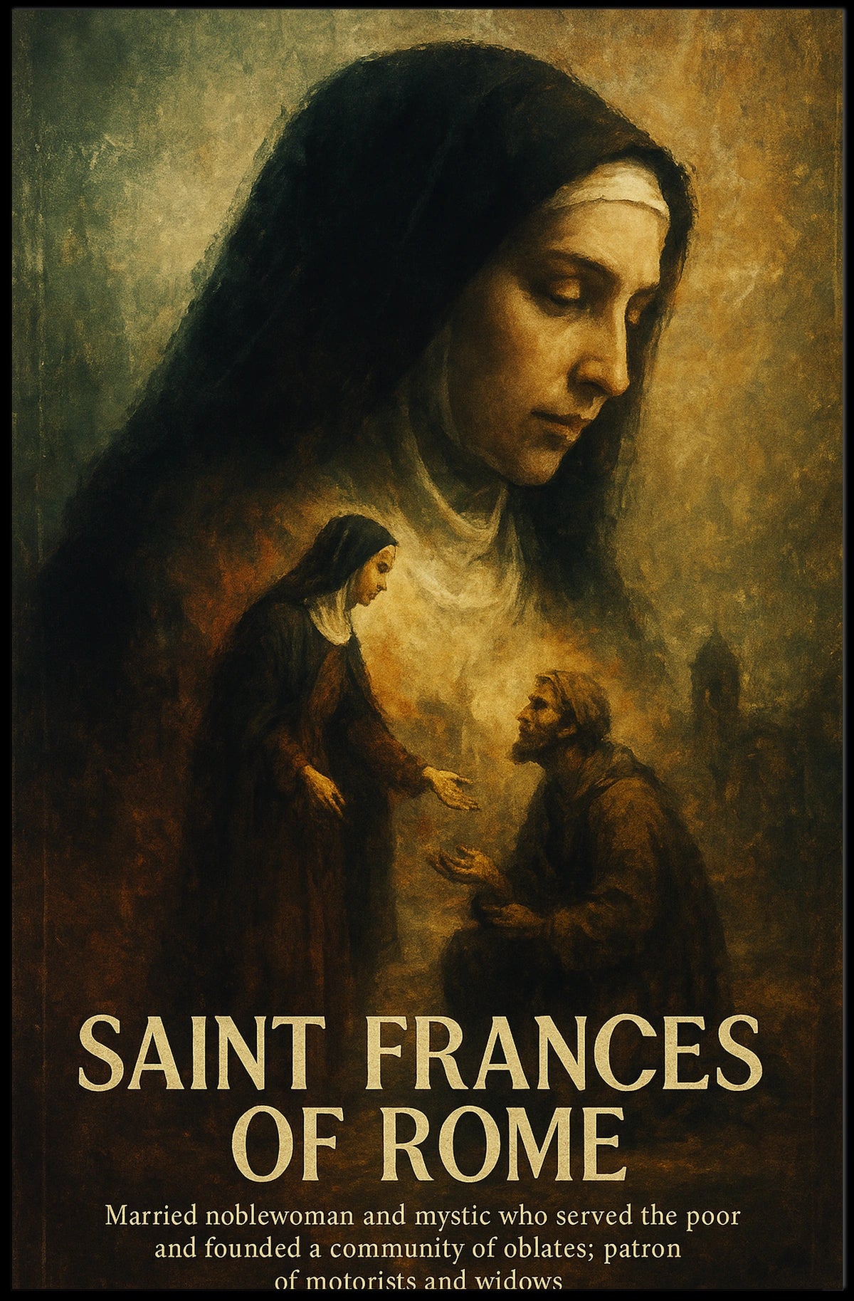 Saint Frances Of Rome Poster