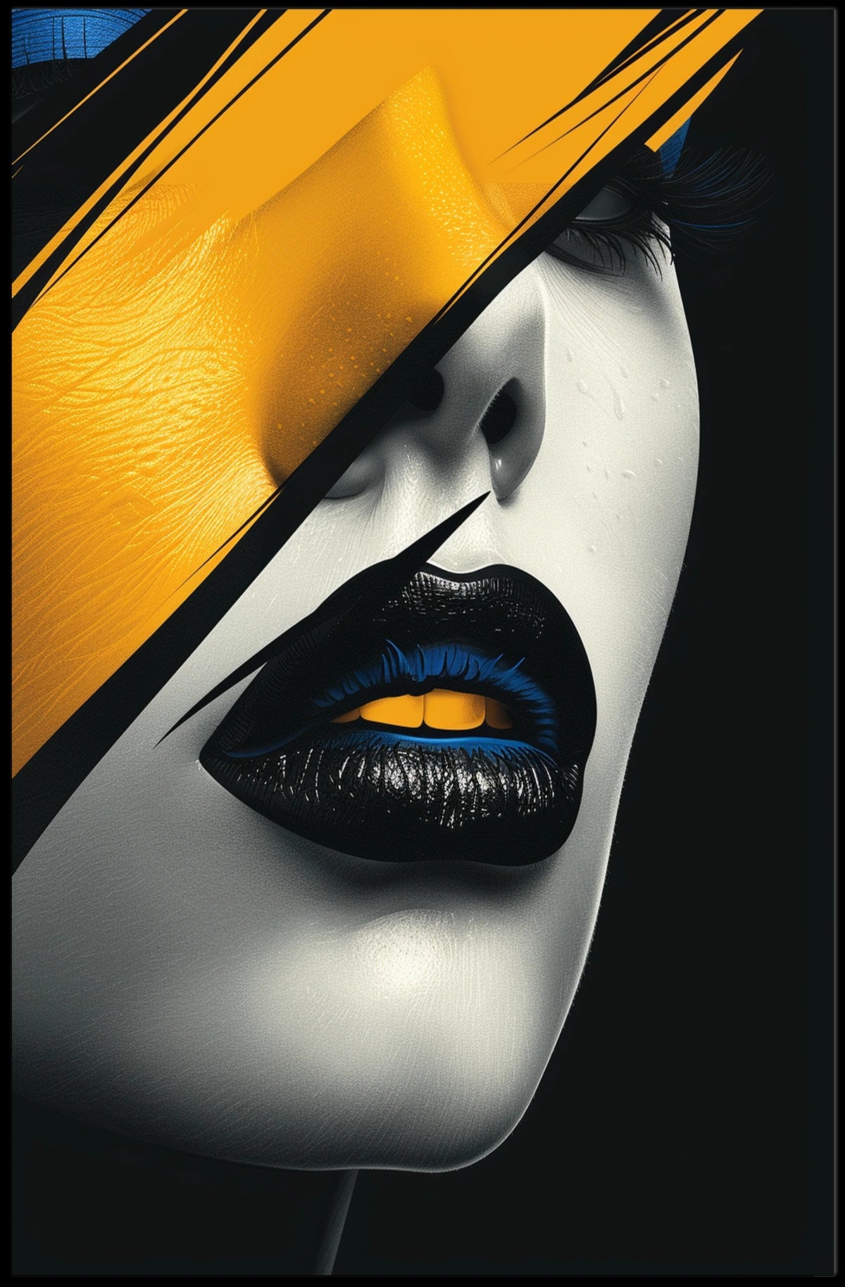 Abstract Expression Bold And Vivid Poster