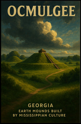 Ocmulgee Earth Mounds Poster
