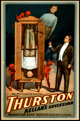 Thurston Magician Illusion Vintage Early 1900s Artistic Poster