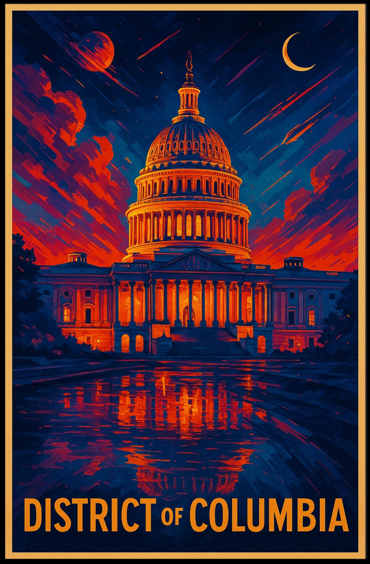 District Of Columbia Capitol Poster