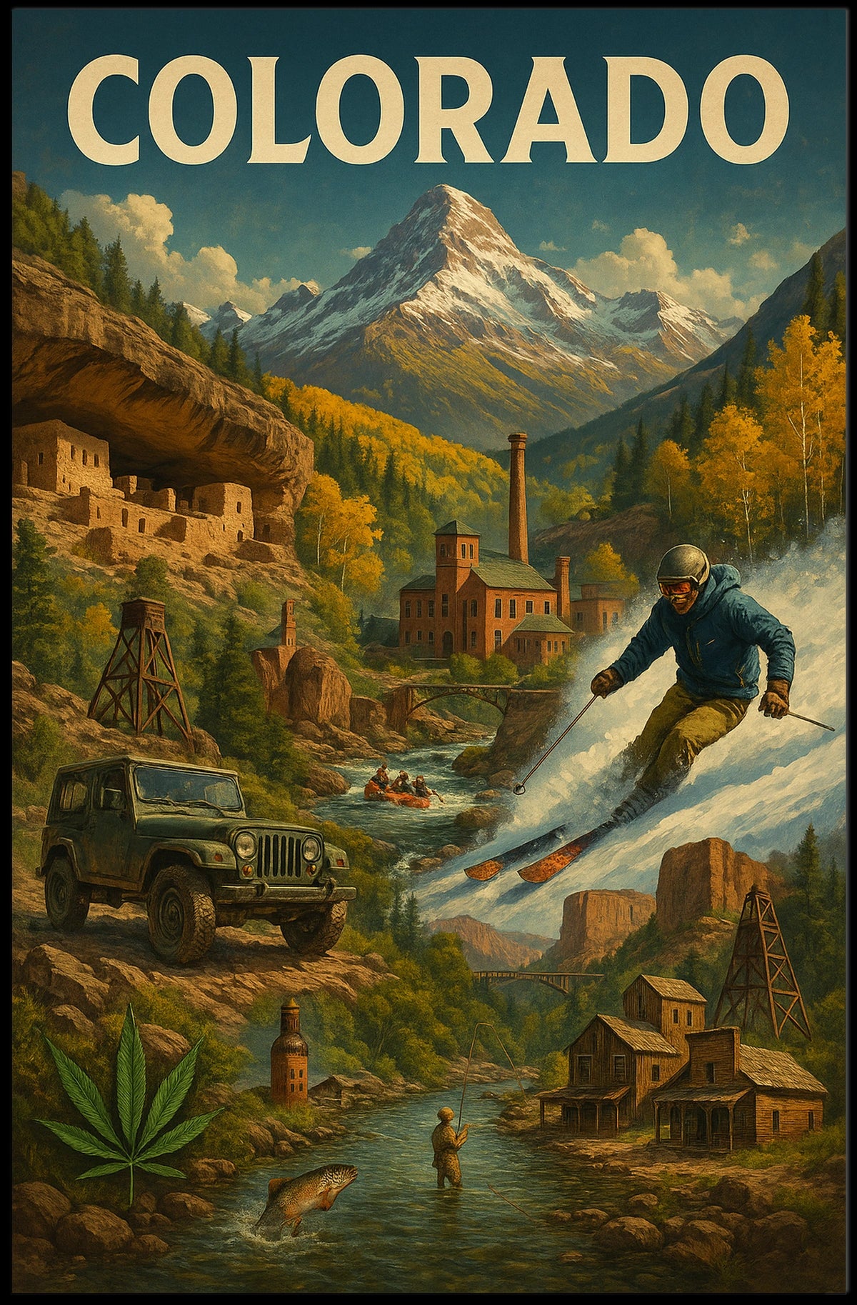 Discover Colorado Poster