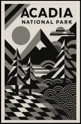 Acadia National Park Travel Lovers Coastal Landscape Poster