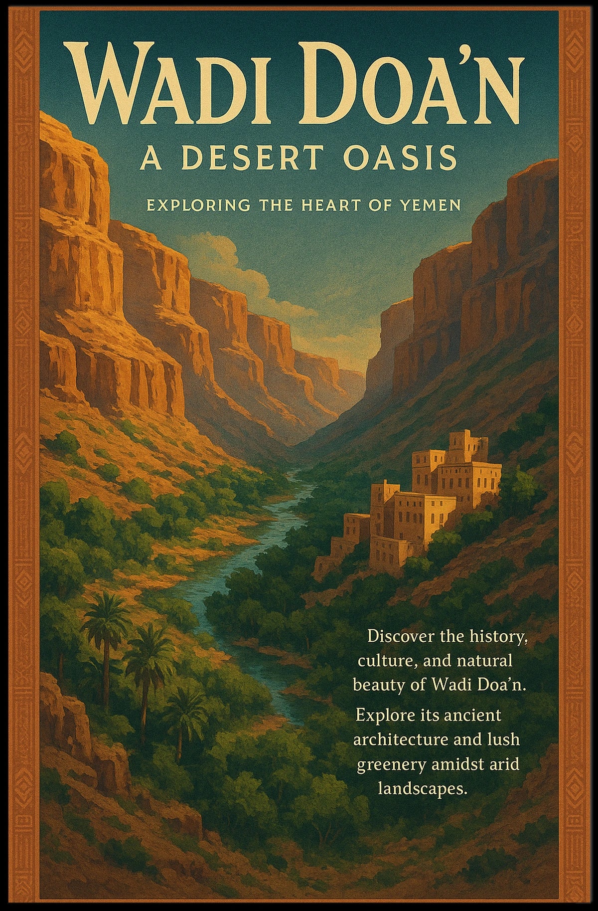 Wadi DoaN A Desert Oasis Poster