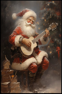 SantaS Melodic Holiday Poster