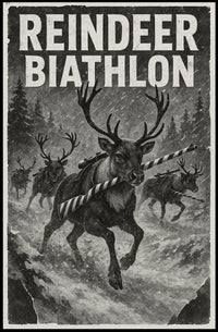 Reindeer Biathlon Poster